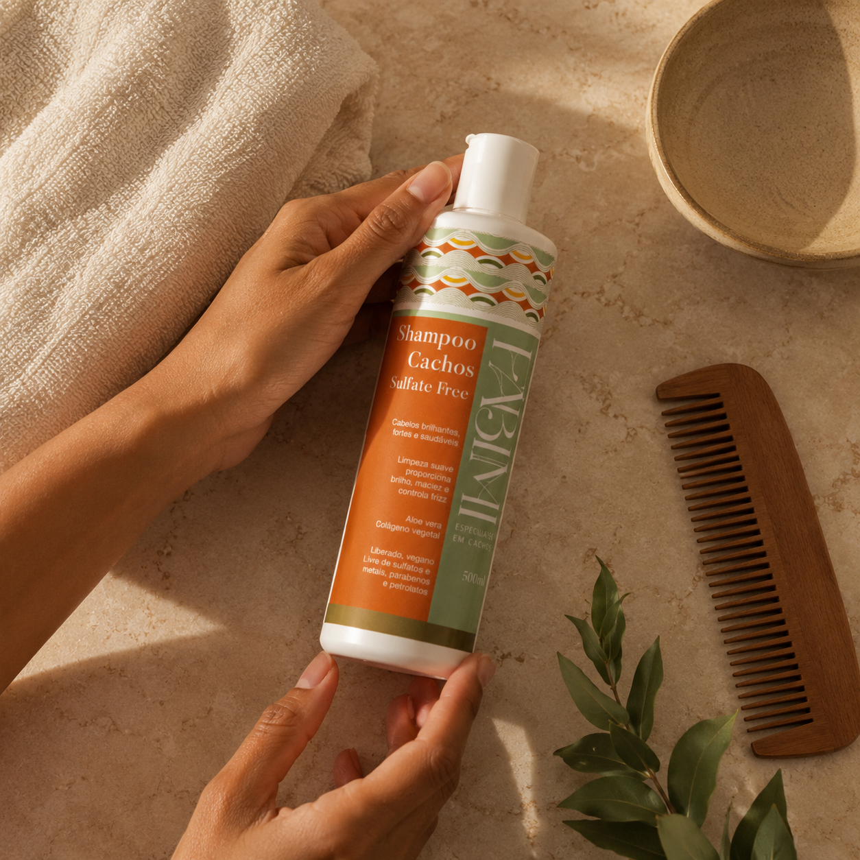 Shampoo Cachos Sulfate Free Fábimi - 500ml